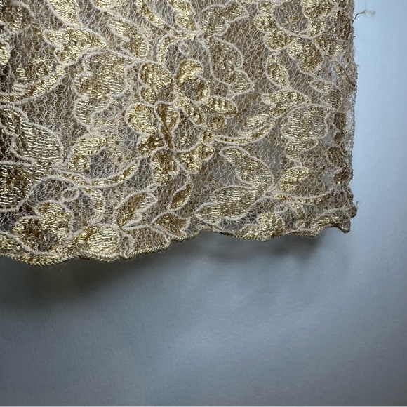 Vintage Jordan Taylor Gold Lace Swim Cover-Up. OS. - Picture 4 of 6